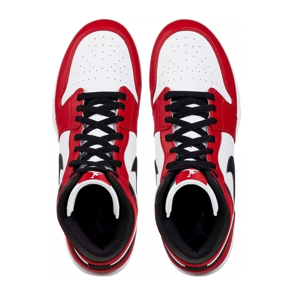 Nike Air Jordan 1 Retro Mid TD Men SZ 9.5 Chicago Red Football Cleats FJ6805-106 main image 4